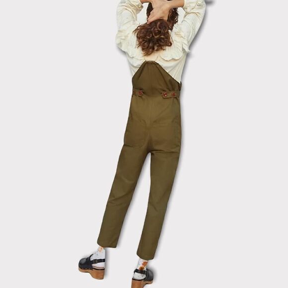 Caron Callahan Bryn Twill Jumpsuit Coverall Size XL NEW - Picture 5 of 7